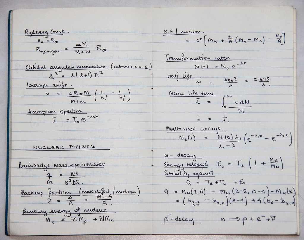 constants and formulas